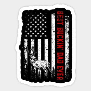Best Dog Ever American Flag Fathers Day Sticker